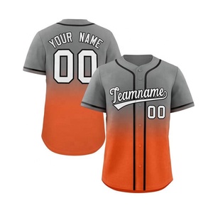 Pull-over personnalisé pour hommes Maillot de baseball ras du cou Maillot de baseball à séchage rapide Impression par sublimation Chemises de baseball respirantes - Product Image 3