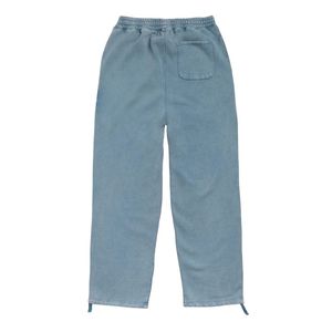 Pantalon de jogging molletonné délavé à motif pour homme – Coupe décontractée avec cordon de serrage – Doux et chaud pour le streetwear, la gym, les activités de plein air et le quotidien - Product Image 2
