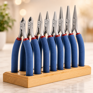 Ensemble de 8 pinces professionnelles pour la fabrication de bijoux, poignées ergonomiques longues, outils de torsion de fil, de perlage et de réparation, OEM personnalisé - Product Image 5