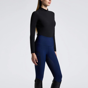 Camisas Ecuestres de Alta Calidad para Mujer, Manga Larga, Camiseta Interior para Montar a Caballo, Camisa de Competición, Poliéster y Algodón - Product Image 1