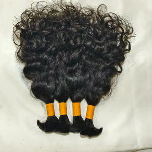 Extensiones de Cabello Humano Remy Virgen de Templo Indio de Primera Calidad, con Cutícula Alineada, Rizado Natural, Ondulado Profundo Jerry - Product Image 1