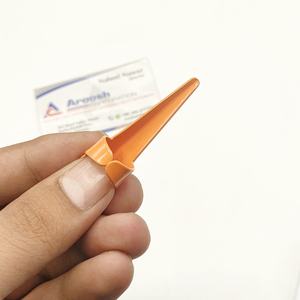 Alicates de Acero Inoxidable de Grado Quirúrgico con Recubrimiento Naranja y Logotipo Personalizado de Aroosh Corp, Herramientas para Secciónar Cabello y Extensiones de Cabello - Product Image 3