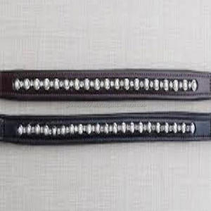 Bandeau en cuir plat et en forme de V avec canal vide et chaîne décorative en cristal perlé dans toutes les formes et couleurs de tailles personnalisées - Product Image 5