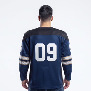 Maillot de hockey sur glace en mesh personnalisé pour homme, respirant et à séchage rapide - Product Image 2