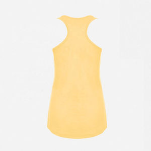 Women's <b>Yellow</b> Scoop Neck <b>Tank</b> <b>Top</b> Knitted Breathable Casual Wear - Product Image 4