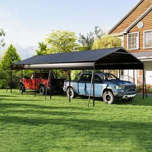 Campcraft 13X26.5 ft Carport 0.25mm pellicola protettiva spessa 2 paio di guanti adesivi 3 ganci 12 garage tettoie Carport - Product Image 1