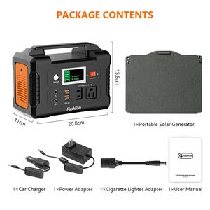 Stazione di Alimentazione Portatile 200W con Generatore Solare 40800mAh e Pannello Solare Pieghevole ETFE 60W 18V, Caricatore Solare Portatile 8000mAh - Product Image 4