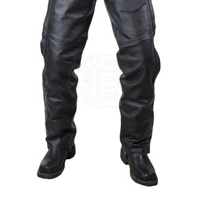 Classic Style Premium Leather <b>Chaps</b> Lightweight Button Fly Adjustable Durable <b>Waterproof</b> Western Outdoor Apparel Wholesale - Product Image 5