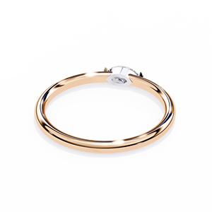 Anillo de Compromiso, Aniversario o Boda Clásico Minimalista con Diamante Corte Marquesa para Mujer, Oro de 10k, 14k o 18k - Product Image 6