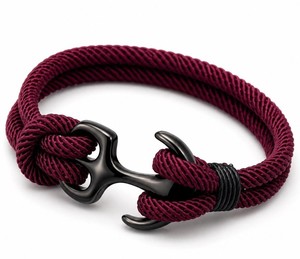 Premium Handwoven Leather and Cotton Children's Cute <b>Bracelet</b> with Adjustable Knot Closure for Anniversary - Product Image 1