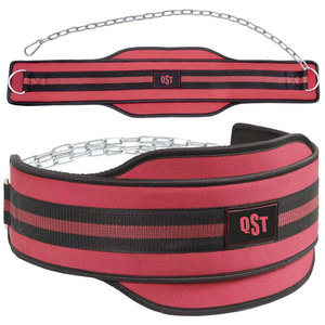 Custom Manufacturing Adjustable Dip Belt with Chain Durable Neoprene Gym Belt for <b>Weighted</b> Dips Pull up <b>Training</b> - Product Image 1