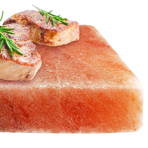 Plaques de cuisson en sel de l'Himalaya naturel raffiné, forme naturelle, écologiques, sculptées, pour barbecue, avec support et plateau, service OEM, vente en gros - Product Image 4