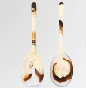 Unique Look Design Handmade Resin <b>Flatware</b> and Tableware Salad Serving Spoon Set for Serving in Wedding Party - Product Image 2