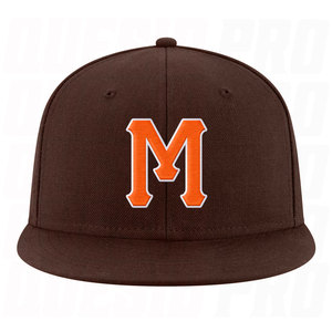 Casquette Snapback Ajustable Marron Orange Blanc Brodée Personnalisée avec Logo Premium – Casquette de Baseball pour Équipe Sportive ou Streetwear - Product Image 2