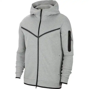 Premium Quality Full <b>Zip</b> <b>Hooded</b> Fleece Sweatshirt Vintage Wash Finish Relaxed Fit Casual Winter Outerwear Jacket - Product Image 2