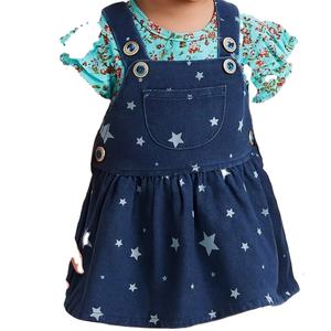 Nouveau design robe d'été pour filles 100% coton manches bouffantes débardeur à pois avec bretelles tenue d'hiver respirante pour bébé fille - Product Image 4