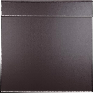 Tapis de bureau en similicuir de haute qualité, noir, en PU, fait main, protège-blocs-notes en cuir - Product Image 5