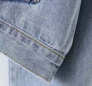 Premium Quality Women <b>Denim</b> <b>Jacket</b> Casual Distressed Ripped Style Accent Autumn Breathable Fashion <b>Custom</b> Made OEM Supplier - Product Image 3
