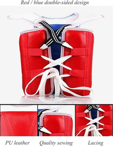 Protège-poitrine en cuir personnalisé avec couleur et logo sur mesure pour la protection en Muay Thai et Taekwondo - Product Image 6