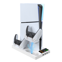 Station de charge de ventilateur de refroidissement de Console de chargeur de contrôleur Ps5 pour Consoles de jeux vidéo Ps5 Slim