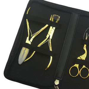 Kit de Pinzas para Extensiones de Cabello de Acero Inoxidable de Grado Quirúrgico, Color Sólido, Profesional, Personalizable, Calidad de Salón, Duradero y Ergonómico - Product Image 3