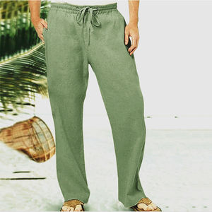 Pantalon en polyester coupe droite longueur cheville pour homme, léger, confortable, décontracté, pour usage quotidien, pour les acheteurs en gros - Product Image 5