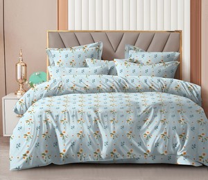 Parure de draps 4 pièces en microfibre tissée de haute qualité, motif floral, 200 fils, sans plis, anti-bactérienne, douce, taille Queen - Product Image 5