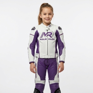Combinaison de course pour enfants sur mesure - 100% cuir véritable et protection intégrale du corps - Product Image 3