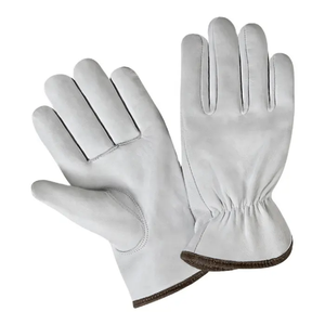 Gants de travail de sécurité en cuir de vachette pour hommes et femmes, gants de conduite en cuir, vêtements de mode - Product Image 4
