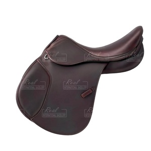 อานม้าหนังแท้แบบปรับแต่งได้ ยอดขายดีที่สุด อุปกรณ์ขี่ม้าคุณภาพสูงสำหรับการขี่ม้าแบบอังกฤษ - Product Image 1