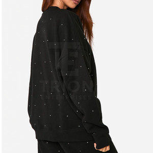 Best Quality Women <b>Rhinestone</b> Sweatshirt Long Sleeve Women <b>Rhinestone</b> Sweatshirt Comfortable Casual Outfit - Product Image 6