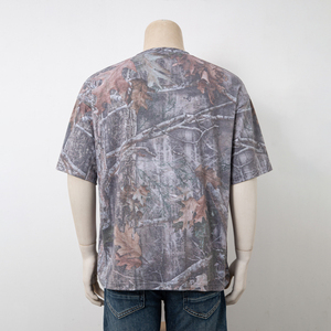Camisa de hombre con estampado de jungla, bordada, informal, con botones, estilo safari tropical, de algodón, manga corta, estilo streetwear. - Product Image 4