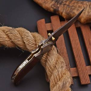 Handmade Copper Damascus Steel <b>EDC</b> Hunting Outdoor Camping Folding <b>Pocket</b> <b>Knife</b> with rosewood handle Wholesale Supplier - Product Image 6