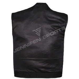 Chaleco de Cuero Perforado Hecho a Mano para Hombre, Estilo Motero, Corte Ajustado, Cuero Genuino de Vaca, Transpirable, para Motociclistas - Product Image 6