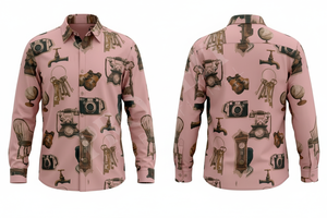 ชุดเดรสแขนยาวสำหรับผู้ชายเสื้อออกแบบสไตล์สตรีทเสื้อลำลอง - Product Image 6