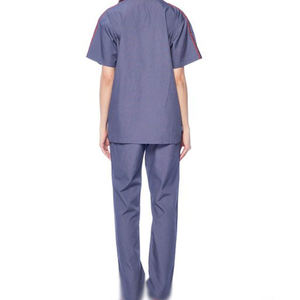 Overol de Trabajo Azul para Hombre, de Poliéster, con Ribete Rojo, Cómodo, Resistente al Polvo, con Costuras Fusionadas sin Costuras - Product Image 2
