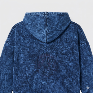 Sudadera con Capucha para Hombre, Estilo Mineral Wash, Felpa Gruesa, Diseño de Hombros Caídos, para Moda Urbana Moderna - Product Image 6