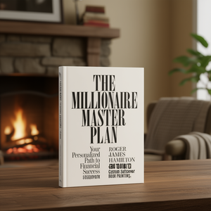 The Millionaire Master Plan by Author Roger James Hamilton <b>Paperback</b> Custom Softcover <b>Book</b> Printing - Product Image 1