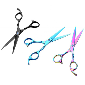 Logo personnalisé professionnel ciseaux de coiffeur de coiffure droits lame tranchante avec poignée en acier pour une utilisation en beauté - Product Image 2