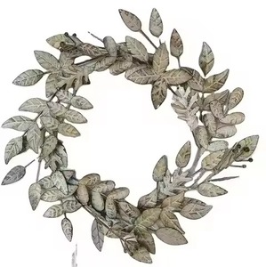 Hot Selling Rounded Wreath Hanger for Front Doors and <b>Christmas</b> <b>Tree</b> Decoration Usage Metal Wreath Garland - Product Image 1