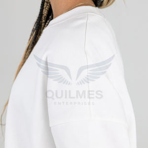 Sudadera Extra Grande de Felpa Premium Blanca de los Texas State Bobcats para Mujer, Sudadera con Cuello Redondo y Logotipo Universitario Personalizado - Product Image 4