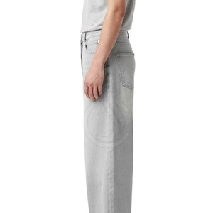 Jeans baggy modernes coupe ample, pantalon de mode urbaine 100% coton, léger et confortable, pour un style décontracté et élégant au quotidien - Product Image 6