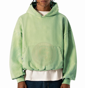 Sudadera con Capucha Retro para Hombre, de Algodón Suave y Felpa, con Silueta Holgada para Colecciones de Moda Moderna - Product Image 6