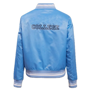 Veste universitaire américaine en satin pour homme, style Letterman, 100 % satin, avec écussons chenille personnalisés, pour le football - Product Image 5