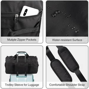 New Style Waterproof Fitness Kit <b>Bags</b> <b>Multi</b> Pockets Removeable Shoulder Striped Gym Accessories Holding <b>Bags</b> - Product Image 5