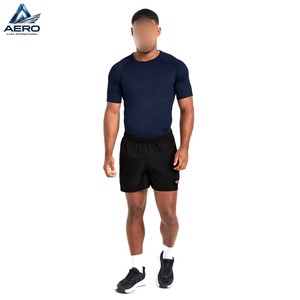 OEM <b>Men</b> Athletic <b>Compression</b> Shirt and <b>Shorts</b> Set Quick Dry Thermal Base Layer Running Rash Guard Training Gym Wear - Product Image 4