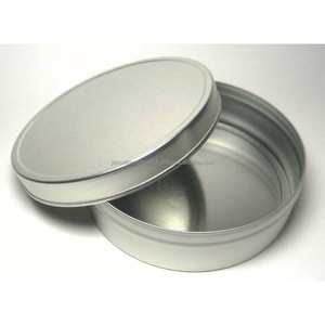 Caja de almacenamiento de chapa de acero inoxidable con acabado pulido brillante forma redonda excelente calidad para organizar y almacenar - Product Image 2