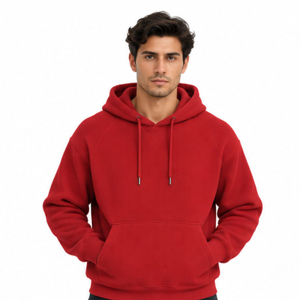 Sweat à capuche personnalisé pour homme en maille gaufrée, pull doux texturé, streetwear décontracté à manches longues, fabricant de vêtements en gros - Product Image 4
