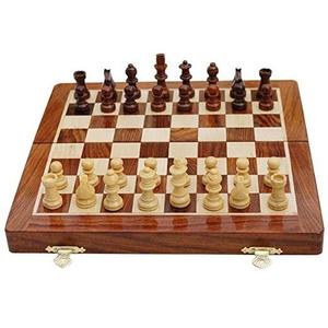 Juego de Ajedrez de Madera Maciza Premium al por Mayor, Juego de Ajedrez Magnético Plegable 2 en 1 para Adultos y Niños, Personalización Aceptada - Product Image 6