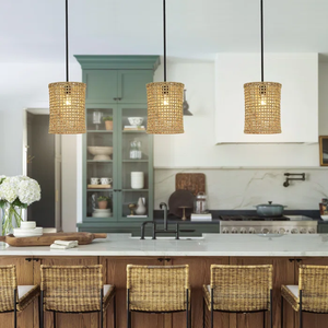 Hot Selling Eco Friendly Natural Seagrass Hanging Lampshade Artisan Woven Ceiling Light Cover - Product Image 4